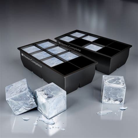 large silicone ice cube trays